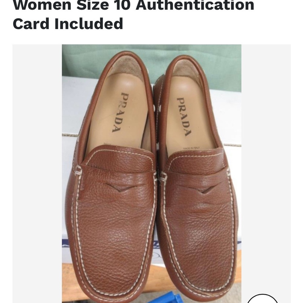 Prada Driving Loafers, Brown